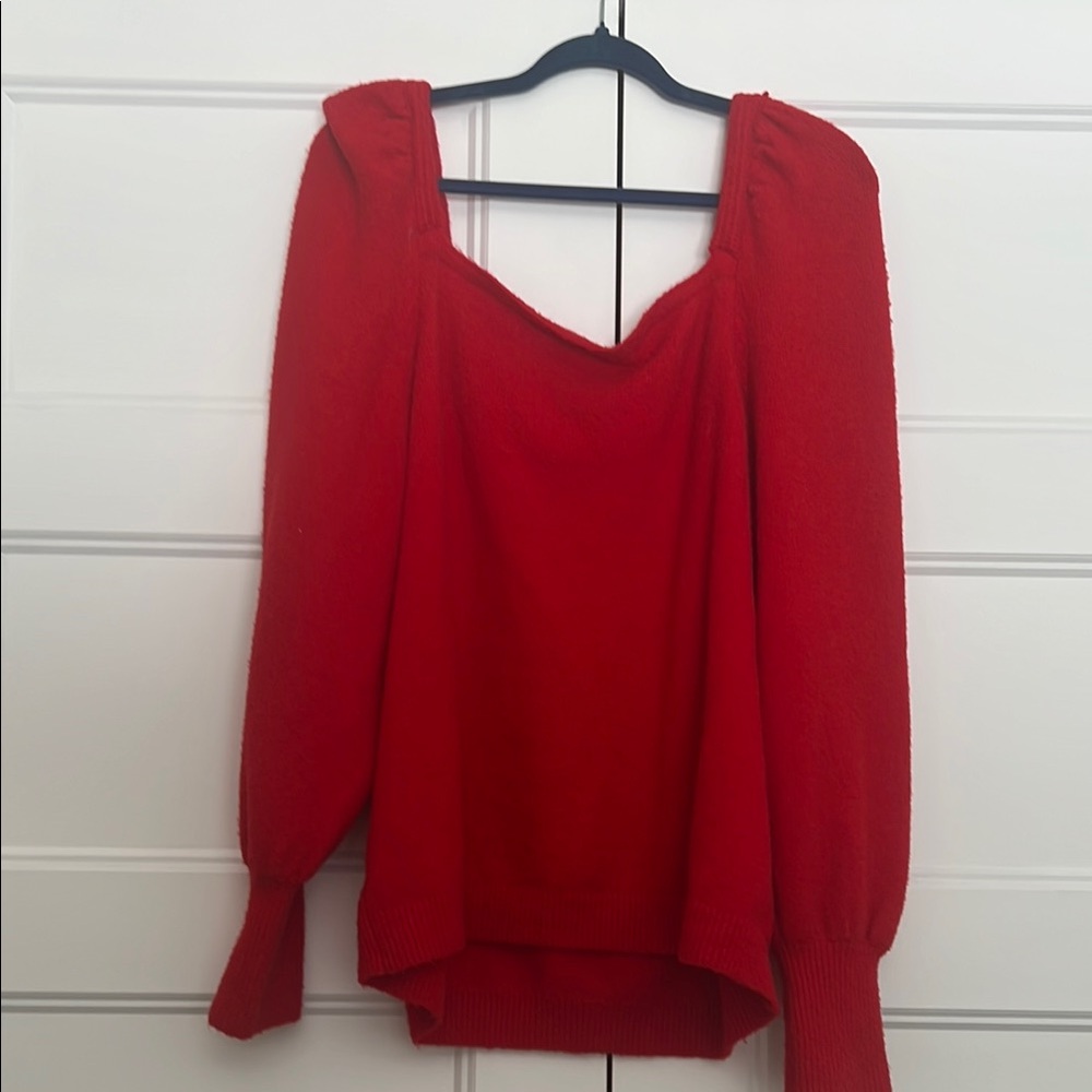 H&M Red Long Sleeve Sweater